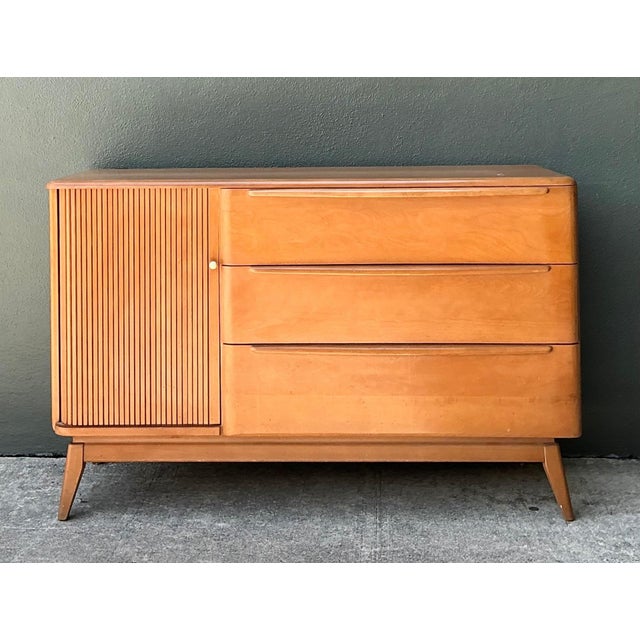Mid-Century Heywood Wakefield Wood Credenza For Sale - Image 12 of 18