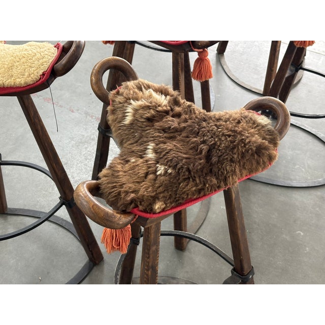 Black Vintage Brutalist Marbella Stool by Sergio Rodrigues, 1970s For Sale - Image 8 of 16