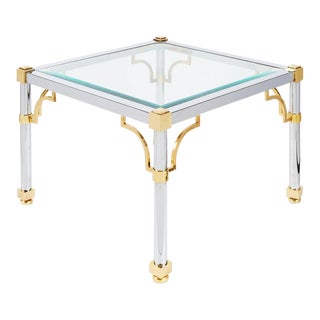 Large Neoclassical Square End Table | Maison Jansen For Sale