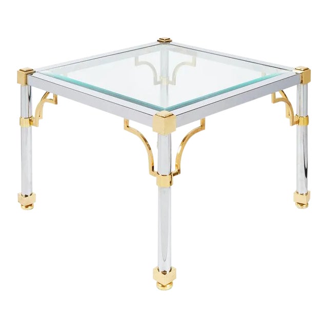 Large Neoclassical Square End Table | Maison Jansen For Sale