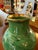 Italian Green Vase With Swirl Decoration, 1970s For Sale - Image 4 of 7