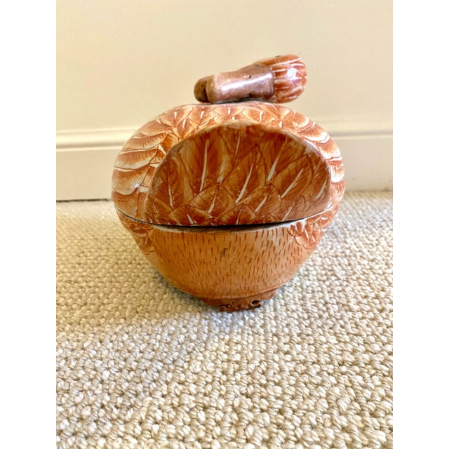 Mid 19th Century Chinese Import Duck Tureen/Decorative Box For Sale - Image 5 of 8