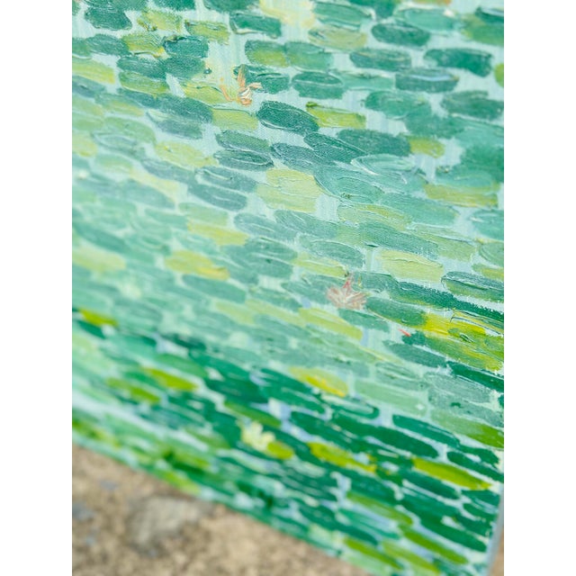 Textile Monumental Oil on Canvas For Sale - Image 7 of 10