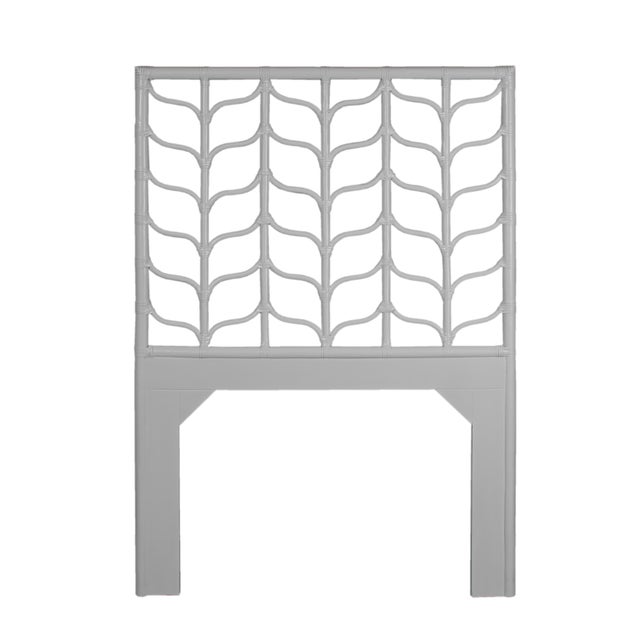 Coastal Ivy Platform Bed Twin, Light Gray For Sale - Image 3 of 7