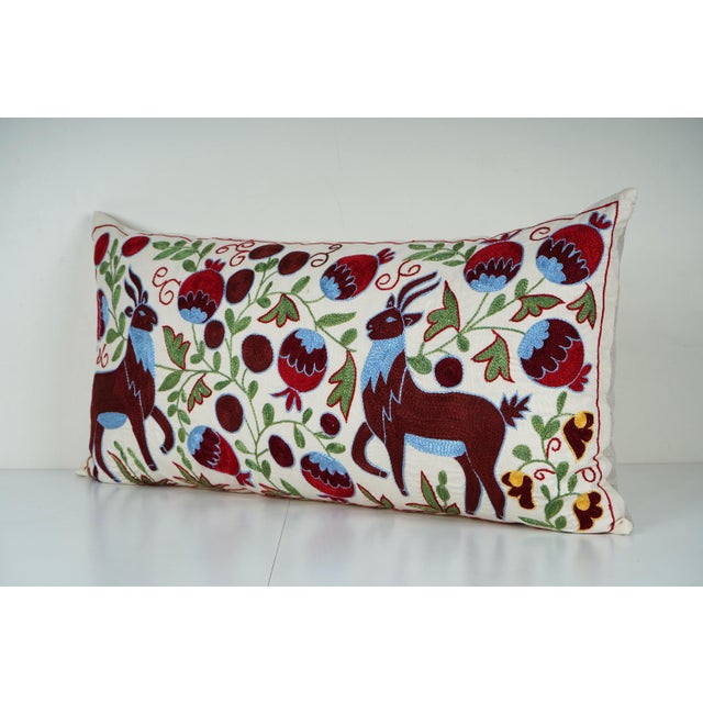 Uzbek Suzani Pillow Cover Elevate your home decor with our Turkish Suzani Pillow Cover, featuring exquisite vintage Uzbek...