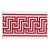 Schumacher X Mary Mcdonald Labyrinth Tape in Ruby For Sale