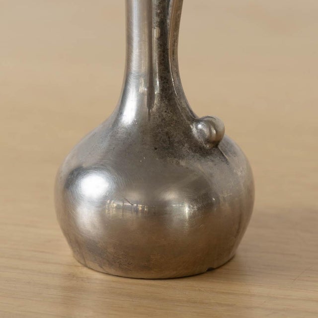 1930s French Silver Bud Vase For Sale - Image 9 of 10