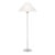 J. Randall Powers by Visual Comfort Signature Hackney Buffet Lamp in Polished Nickel with Linen Shade For Sale