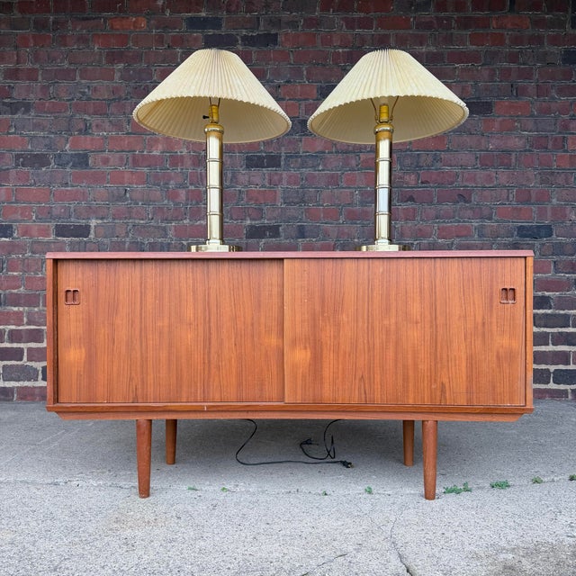 1980s Faux Bamboo Brass Table Lamps - A Pair For Sale - Image 11 of 11