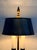 Mid 20th Century Vintage French Bouillotte Style Two-Light Desk Lamp With Black Tole Shade For Sale - Image 5 of 7