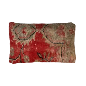 Large Vintage Turkish Handmade Rug Cushion Cover