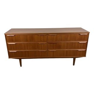 Vintage Danish Teak Sideboard with Drawers and Doors, 1950s For Sale