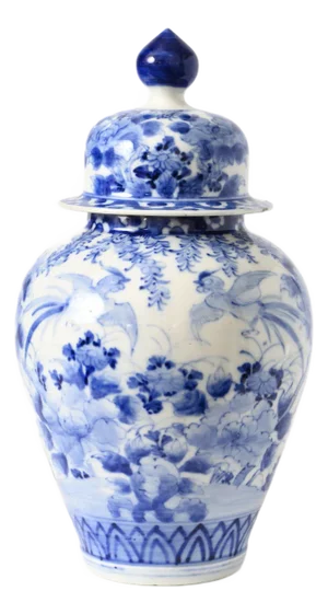 Japanese Meiji Period Seto Porcelain Vase, 1900s