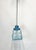 French Pendant Lamp in Geometric Blue Glass, 1950s For Sale - Image 6 of 14