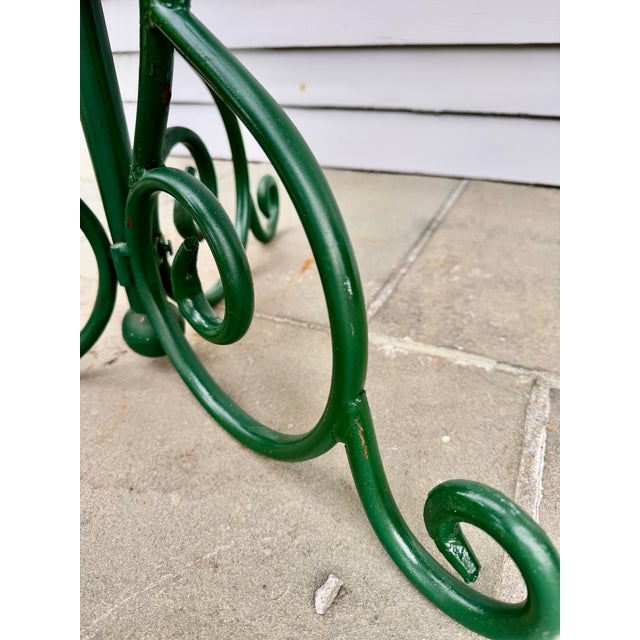 Three-Tier Circular Wire and Wrought Iron Plant Stand, Mid 20th Century For Sale - Image 12 of 16