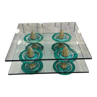 Carmen Spera Art Glass Coffee Table For Sale
