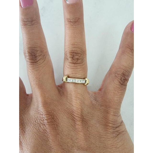 ♥ Product Summary ♥ Main Stone: Diamond Approx. Carat Weight: .32cttw Stone Cut: Princess Material: 14k Two-Toned Gold...