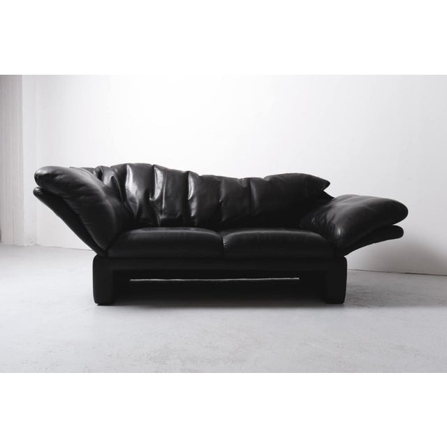 1990s Mid-Century Leather Sofa from Bruhl & Sippold, Germany, 1990s For Sale - Image 5 of 9