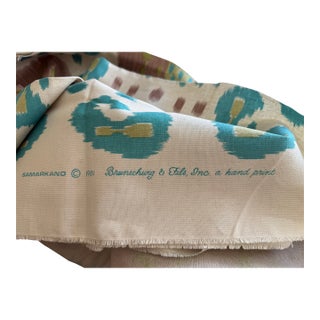 Brunschwig & Fils ‘Samarkand’ Fabric-Custom Color 2 Yds- Ikat Fabric For Sale