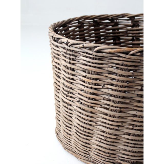 Antique Large Woven Basket For Sale - Image 10 of 15