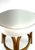 Mid-Century Modern Mid Century Bentwood Rattan Stool With Cream Upholstered Cushion For Sale - Image 3 of 12