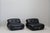 Cassina Soriana Armchair in Leather by Afra and Tobia Scarpa for Cassina, 1969, Set of 2 For Sale - Image 4 of 16
