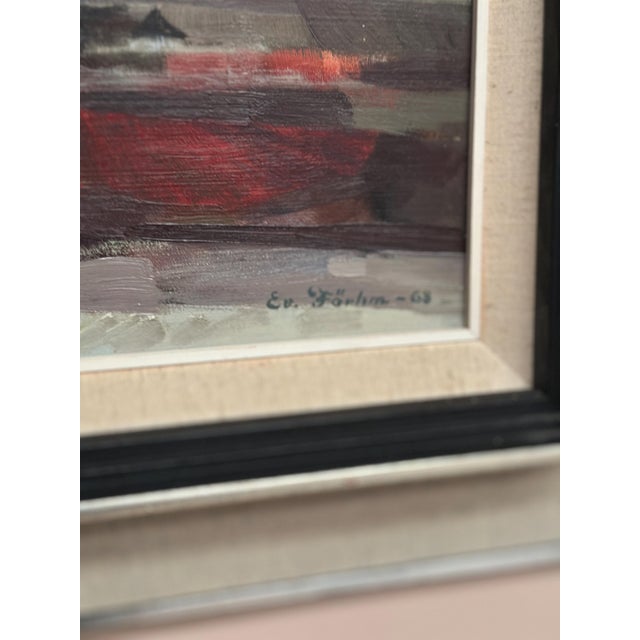 Evert Färhm, Field Patches, 1968, Oil on Panel, Framed For Sale - Image 9 of 18