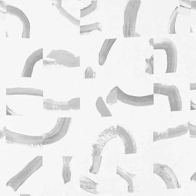 Contemporary Sample - Schumacher X Caroline Z. Hurley Sepiessa Fabric in Stone For Sale - Image 3 of 3