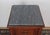 Antique Louis XVI style bedside table with a grey marble top, the top has a faceted edge. The table is made of solid...