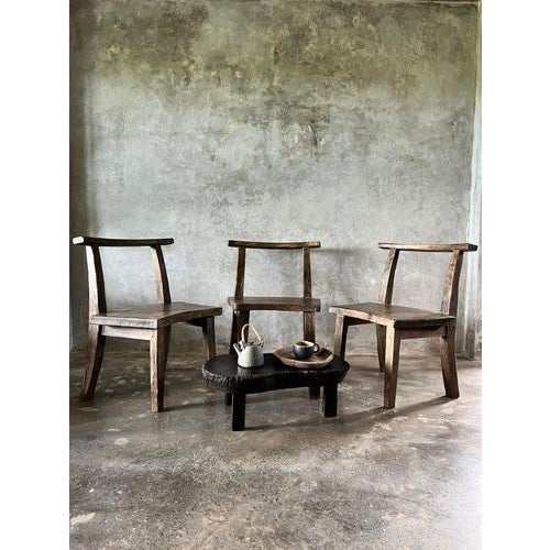 Small Asian Wooden Coffee Table with Kidney-Shaped Top For Sale - Image 12 of 18