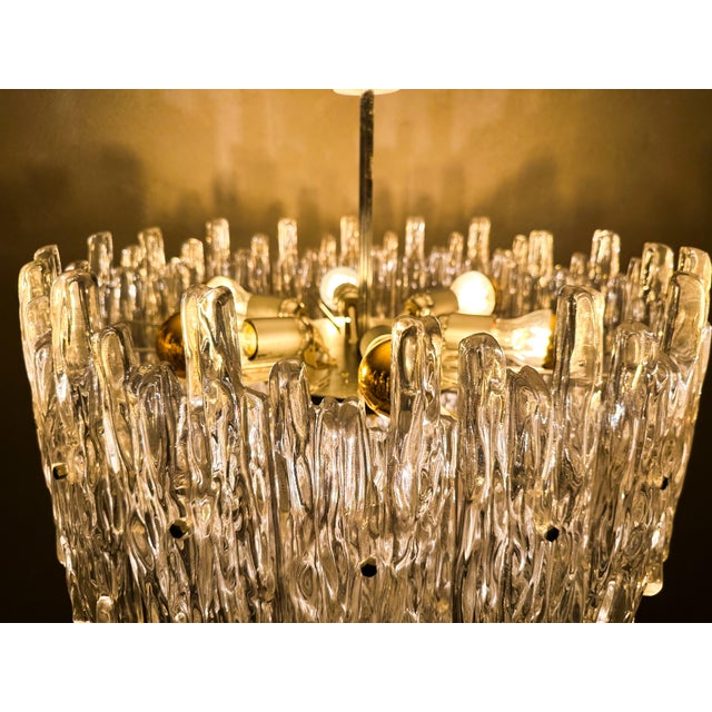 Vintage Acrylic Glass Chandelier For Sale - Image 8 of 8