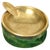 Mid-Century Italian Brass and Green Suede Ashtray, 1950s For Sale - Image 12 of 12