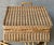 Mid 20th-Century Nicely-Sized Handwoven Valise-Style Rattan Storage Basket, Hong Kong For Sale - Image 11 of 12