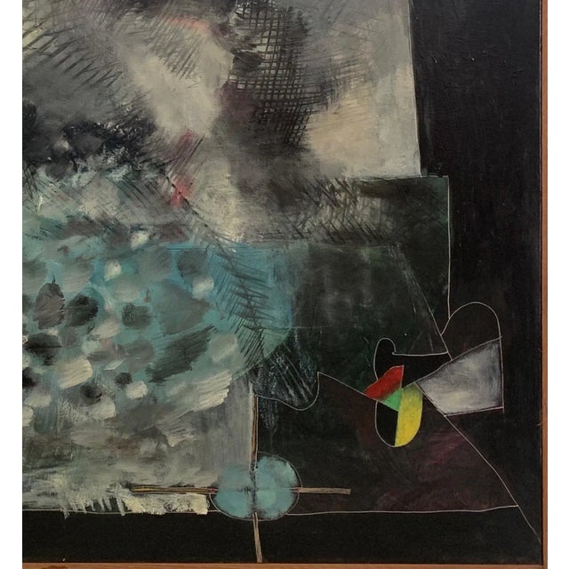 Abstract 1991 Abstract Oil Painting on Canvas "Strong Emotions, Ii" Renowned Illustrator Bill Shields For Sale - Image 3 of 6