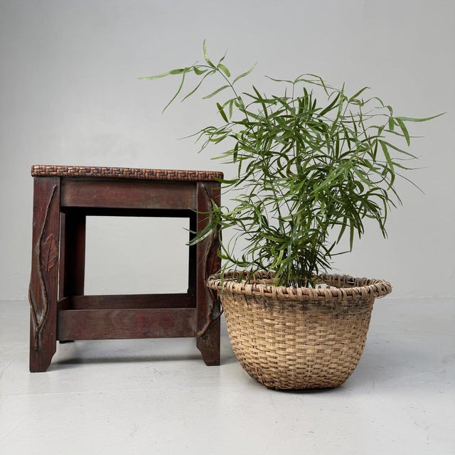 Mid-Century Modern Japanese Decorative Stool with Organic Details, 1950s For Sale - Image 3 of 11