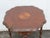 Early 1900s Inlay Round Carved Side End Accent Table 6335 For Sale - Image 4 of 12