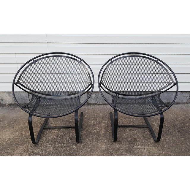 1960s Mid Century Salterini Radar Patio Hoop Chairs a Pair Chairish
