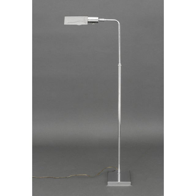 Omi Chrome-Plated Adjustable Floor Lamp For Sale - Image 9 of 9