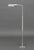 Omi Chrome-Plated Adjustable Floor Lamp For Sale - Image 9 of 9