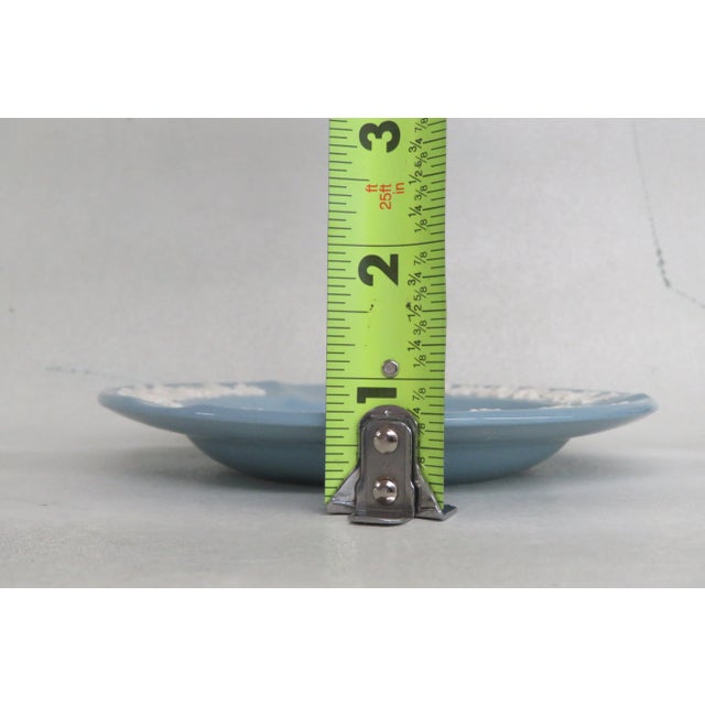 Ceramic Wedgwood Etruria and Barlaston Queensware Blue White Ceramic Ashtray Dish For Sale - Image 7 of 10