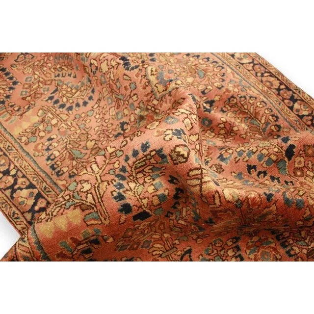 Antique Middle Eastern Sarough Rug For Sale - Image 10 of 11