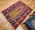 Turkish Antique Turkish Kilim, Handwoven Wool, Prayer Pattern, Pale Yellow & Red, 4x5 For Sale - Image 3 of 12
