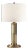 Thomas O'Brien by Visual Comfort Signature Longacre Small Table Lamp in Hand-Rubbed Antique Brass with Linen Shade For Sale