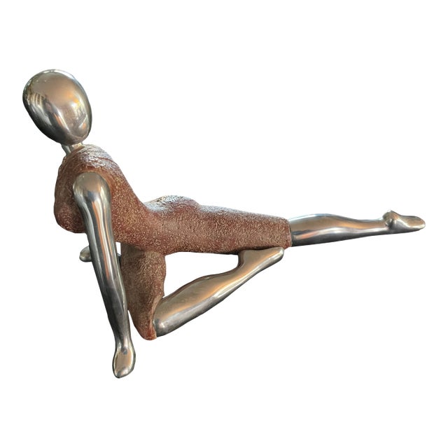 Mid Century Modern Stylized Chrome Mannequin Figurine For Sale