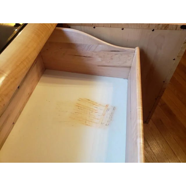 1970s Romweber Mirrored Burl Wood Buffet Cabinet For Sale In Dallas - Image 6 of 10