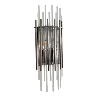 Hudson Valley Lighting Wallis Art Deco Wall Sconce Polished Nickel Clear Led Dimmable - 5 Available For Sale