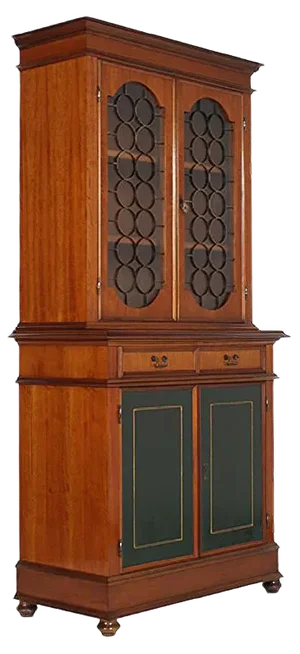 Vintage Italian Walnut Bookcase