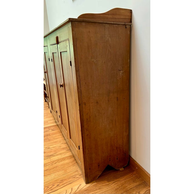 Farmhouse Antique American Four-Door Crock Cabinet For Sale - Image 3 of 8