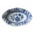 Vintage Hand Painted Blue Meissen Serving Dish For Sale