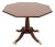 Baker Furniture Georgian Banded Mahogany Pedestal Breakfast Table or Game Table, Newly Refinished For Sale